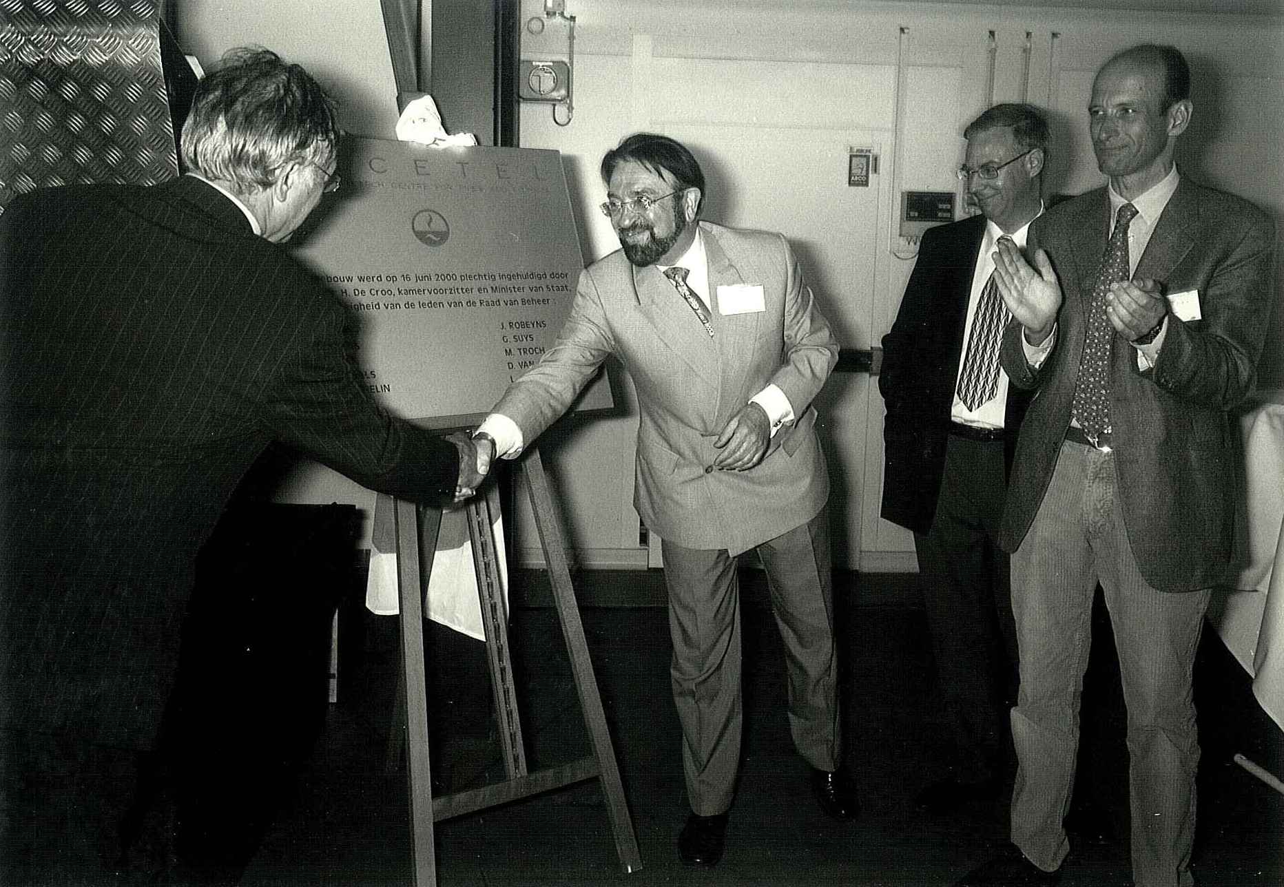 Opening ceremony of the current building